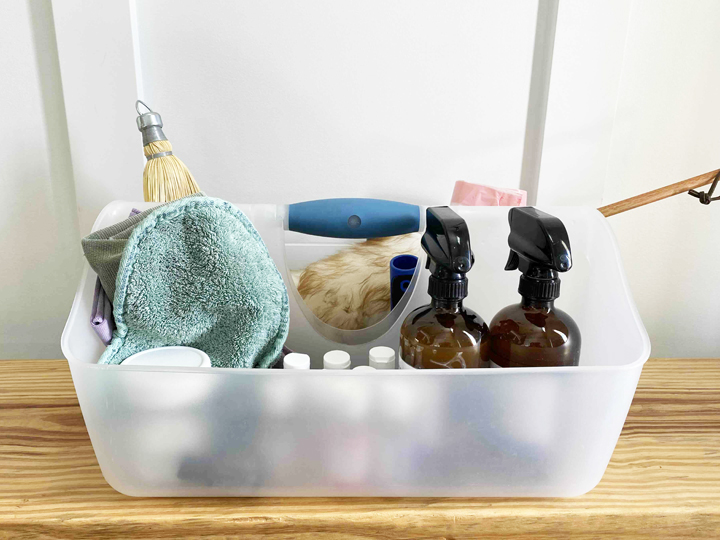 Cleaning Essentials - caddy - spring cleaning