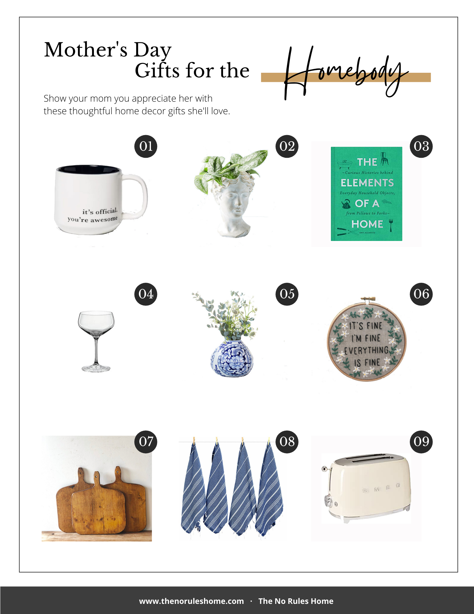 Mother's Day Gift Guide for the Homebody 2021