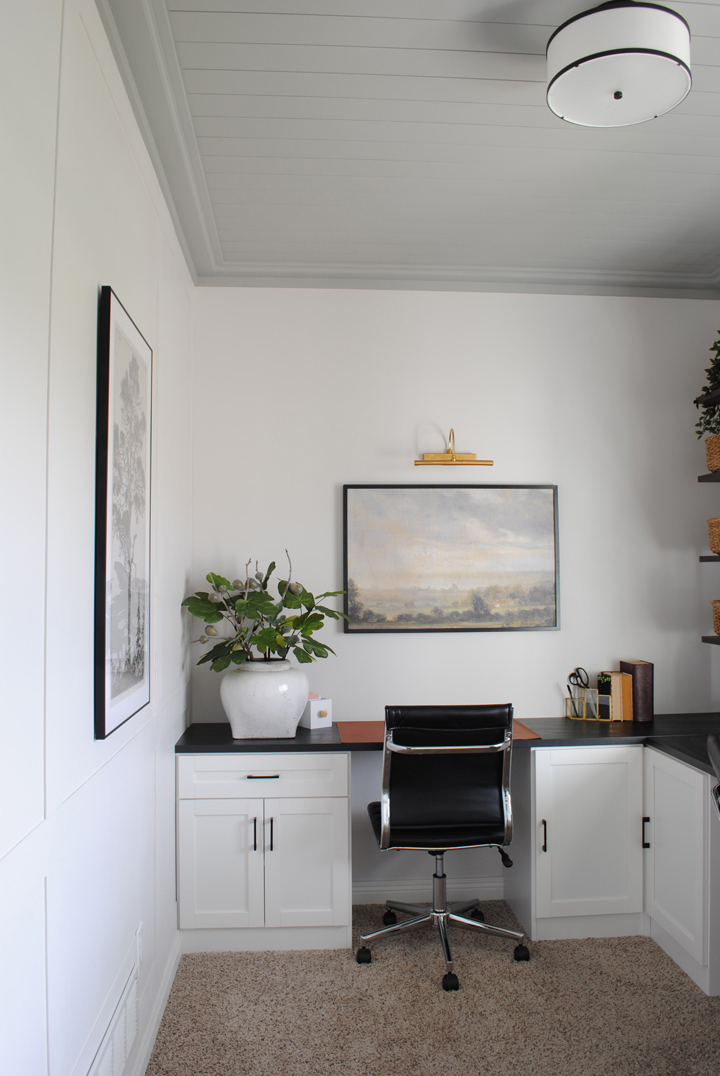 Interior Design Mistakes - home office - shiplap
